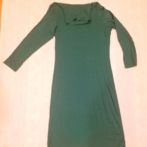 Synergy organic clothing green dress long sleeve